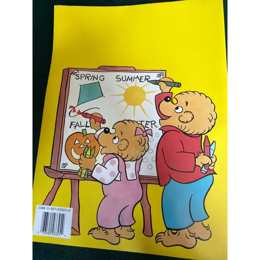 Vintage 1991 Berenstain Bears All Through the Year Giant Coloring Book Golden